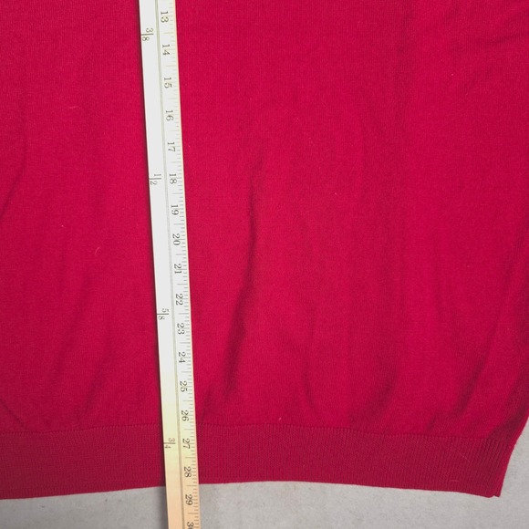 Turnbury Extra Fine Merino Wool Sweater Vest Mens 3XB Sleeveless Red - Picture 8 of 10